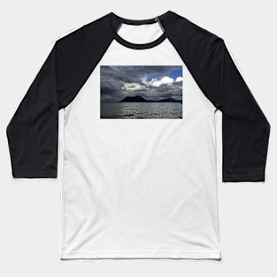 A cloudy day on Lake Maggiore Baseball T-Shirt
